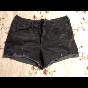 Black Jean Shorts